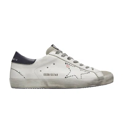 Pre-owned Golden Goose Superstar 'white Dark Blue' | Men's Size 42