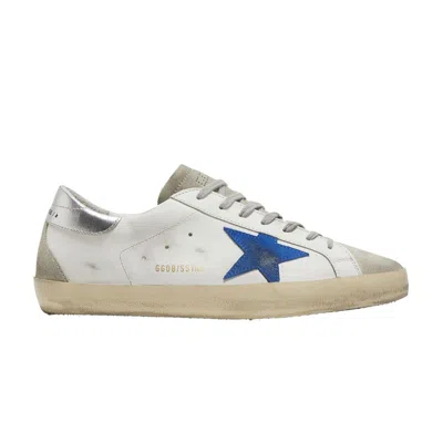 Pre-owned Golden Goose Superstar 'white Electric Blue' | Men's Size 40