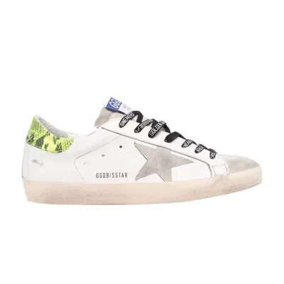 Pre-owned Golden Goose Superstar 'white Green Python' | Men's Size 42