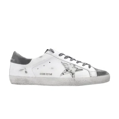Pre-owned Golden Goose Superstar 'white Grey Python' | Men's Size 40