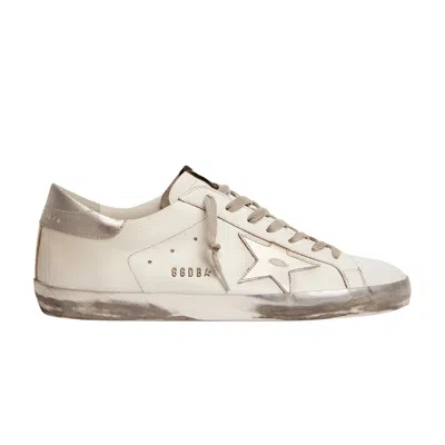Pre-owned Golden Goose Superstar 'white Silver Glitter' | Men's Size 44