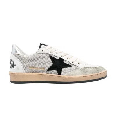 Pre-owned Golden Goose Wmns Ball Star 'light Silver Black' | Grey | Women's Size 44 In Gray