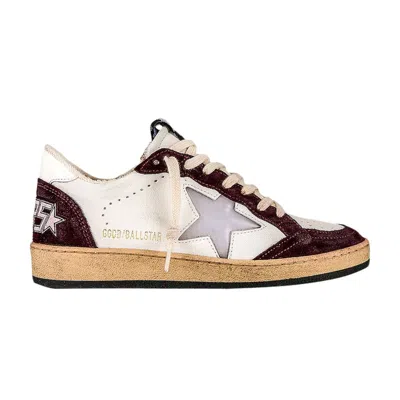 Pre-owned Golden Goose Wmns Ball Star 'red Wine White' | Women's Size 37