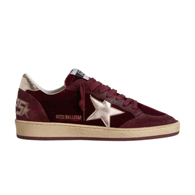Pre-owned Golden Goose Wmns Ball Star 'velvet Ruby Red Silver' | Women's Size 37