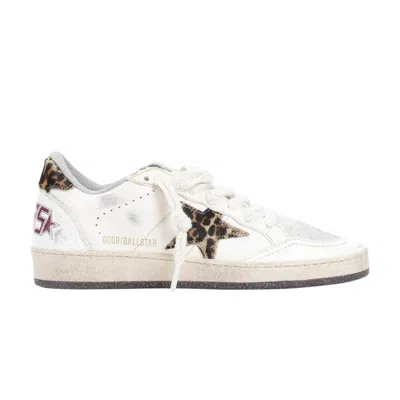 Pre-owned Golden Goose Wmns Ball Star 'white Beige Leopard' | Women's Size 38