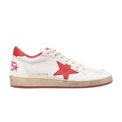 Pre-owned Golden Goose Wmns Ball Star 'white Red' | Women's Size 39