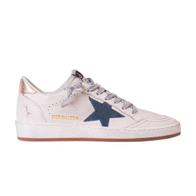 Pre-owned Golden Goose Wmns Ball Star 'white Smoke Blue Peach' | Women's Size 37