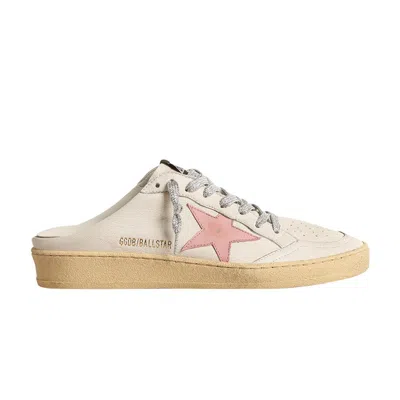 Pre-owned Golden Goose Wmns Ballstar Sabot 'white Old Rose' | Women's Size 40