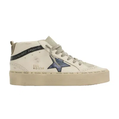 Pre-owned Golden Goose Wmns Hi Mid Star 'white Ice Blue' | Women's Size 40
