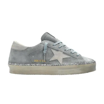 Pre-owned Golden Goose Wmns Hi Star 'glitter Foxing - Quarry' | Grey | Women's Size 39 In Gray