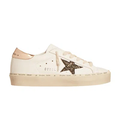 Pre-owned Golden Goose Wmns Hi Star Ltd 'white Black Gold Glitter' | Women's Size 37