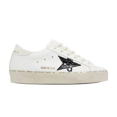 Pre-owned Golden Goose Wmns Hi Star 'white Black Crocodile' | Women's Size 39