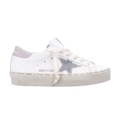 Pre-owned Golden Goose Wmns Hi Star 'white Silver Lilac' | Women's Size 35