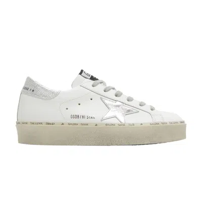 Pre-owned Golden Goose Wmns Hi Star 'white Silver' | Women's Size 38