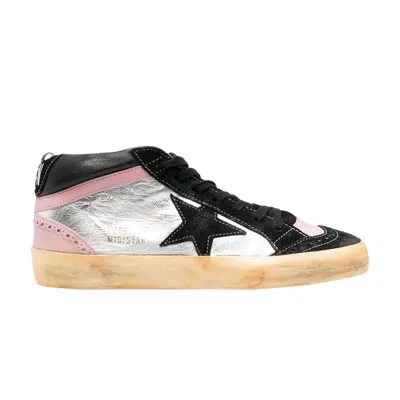 Pre-owned Golden Goose Wmns Mid Star 'black Silver Pink' | Women's Size 39
