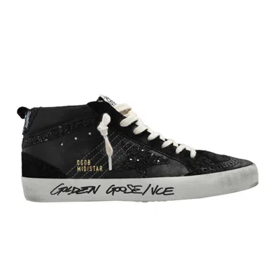 Pre-owned Golden Goose Wmns Mid Star 'glitter - Black' | Women's Size 41