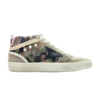 Pre-owned Golden Goose Wmns Mid Star 'green Camouflage' | Women's Size 38