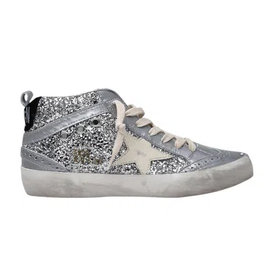 Pre-owned Golden Goose Wmns Mid Star 'silver Glitter' | Women's Size 39