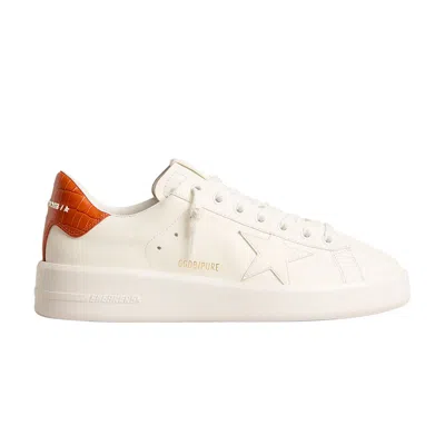 Pre-owned Golden Goose Wmns Purestar 'white Orange' | Women's Size 37