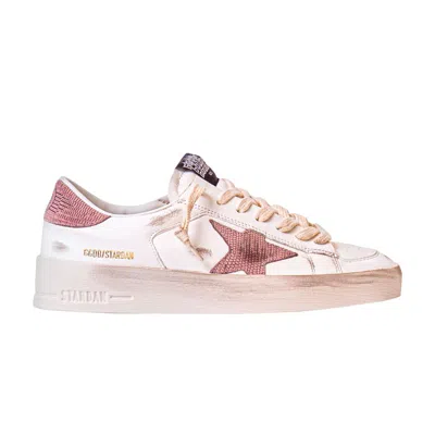 Pre-owned Golden Goose Wmns Stardan 'cream Pink' | Women's Size 40 In White