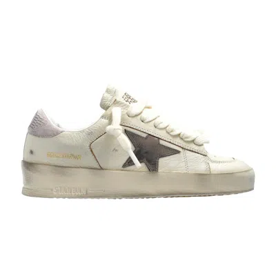 Pre-owned Golden Goose Wmns Stardan 'white Metallic Silver Pink' | Women's Size 35
