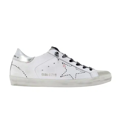 Pre-owned Golden Goose Wmns Superstar Distressed Low 'white Silver' | Women's Size 37