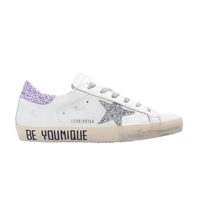Pre-owned Golden Goose Wmns Superstar 'don't Be Perfect, Be Younique - Silver Glitter' | White |