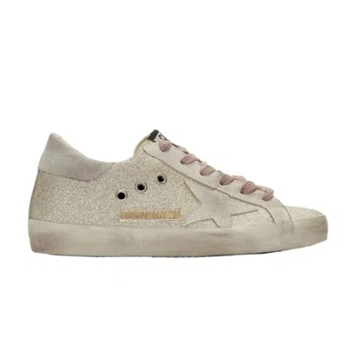 Pre-owned Golden Goose Wmns Superstar 'fine Silver Glitter' | Women's Size 34.5