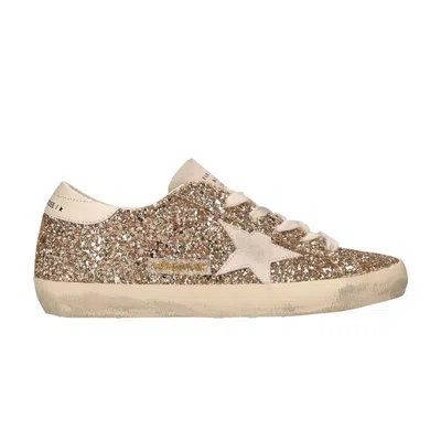 Pre-owned Golden Goose Wmns Superstar 'gold Seedpearl Glitter' | Women's Size 37