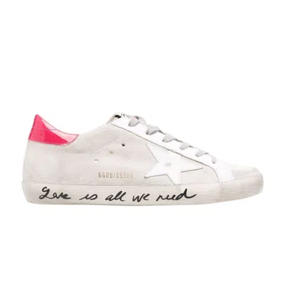 Pre-owned Golden Goose Wmns Superstar 'love Is All We Need' | White | Women's Size 35
