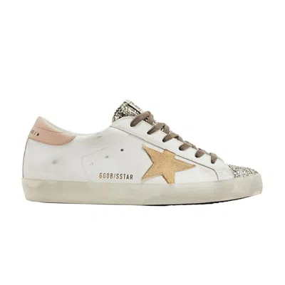 Pre-owned Golden Goose Wmns Superstar 'platinum Glitter Toe' | White | Women's Size 35