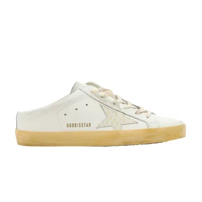 Pre-owned Golden Goose Wmns Superstar Sabot 'white Ivory Crocodile' | Women's Size 35