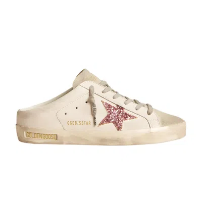 Pre-owned Golden Goose Wmns Superstar Sabot 'white Pink Glitter' | Women's Size 36