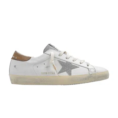 Pre-owned Golden Goose Wmns Superstar 'vintage White Silver Glitter' | Women's Size 37