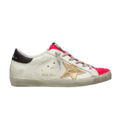 Pre-owned Golden Goose Wmns Superstar 'white Glossy Pink Glitter' | Women's Size 36