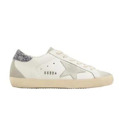 Pre-owned Golden Goose Wmns Superstar 'white Grey Glitter' | Women's Size 42