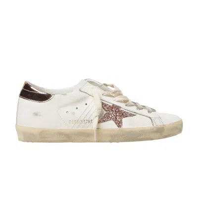 Pre-owned Golden Goose Wmns Superstar 'white Peach Pink Glitter' | Women's Size 40