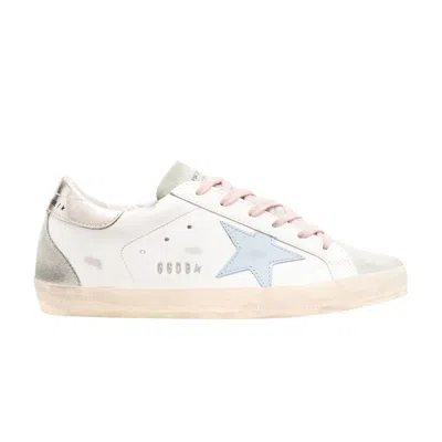 Pre-owned Golden Goose Wmns Superstar 'white Silver Ice Blue' | Women's Size 35