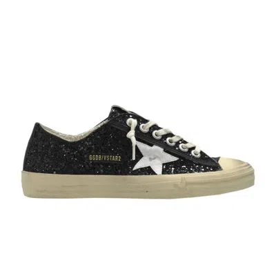 Pre-owned Golden Goose Wmns V-star 2 'black Platinum Glitter Star' | Women's Size 39