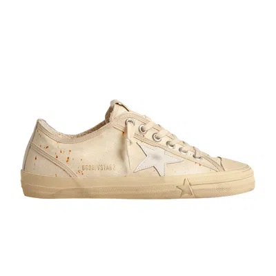 Pre-owned Golden Goose Wmns V-star Lab 'rust Speckles' | Cream | Women's Size 37 In White