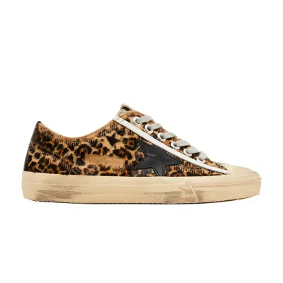 Pre-owned Golden Goose Wmns V-star 'leopard' | Brown | Women's Size 36