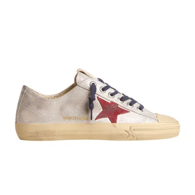 Pre-owned Golden Goose Wmns V-star Ltd 'silver Metallic Red' | Women's Size 37