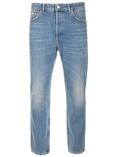 Golden Goose Golden Happy Stone Washed Jeans In Multi