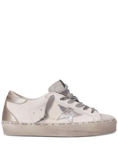 Golden Goose Hi Star Sneakers In Gold