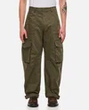 Golden Goose Twill Cargo Pants In Italian In Green