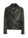 GOLDEN GOOSE GOLDEN M`S CHIODO JACKET DISTRESSED BULL LEATHER