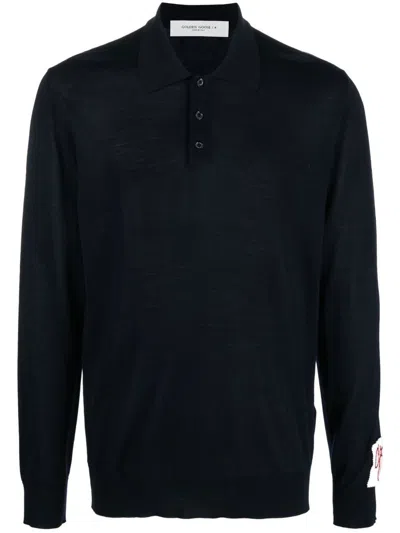 GOLDEN GOOSE GOLDEN GOOSE GOLDEN M'S KNIT POLO CLOTHING