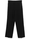 Golden Goose Deluxe Brand Wide Leg Wool Gabardine Jogging Pants In Black