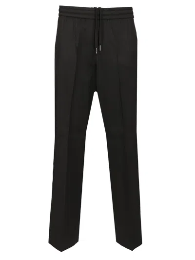 Golden Goose Golden Ms Lennon Jogging Pant Light Dry Wool Gabardine In Black
