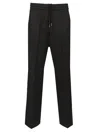 Golden Goose Golden Ms Lennon Jogging Pant Light Dry Wool Gabardine In Black